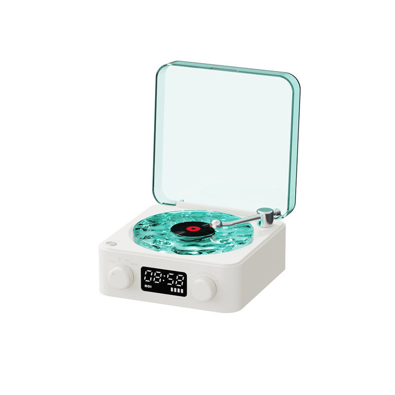 Retro Turntable Speaker Wireless Bluetooth-compatible 5.0 Vinyl Record Player Stereo Sound