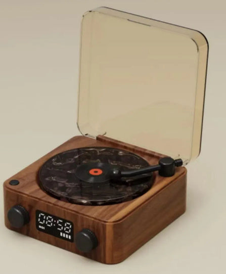 Retro Turntable Speaker Wireless Bluetooth-compatible 5.0 Vinyl Record Player Stereo Sound