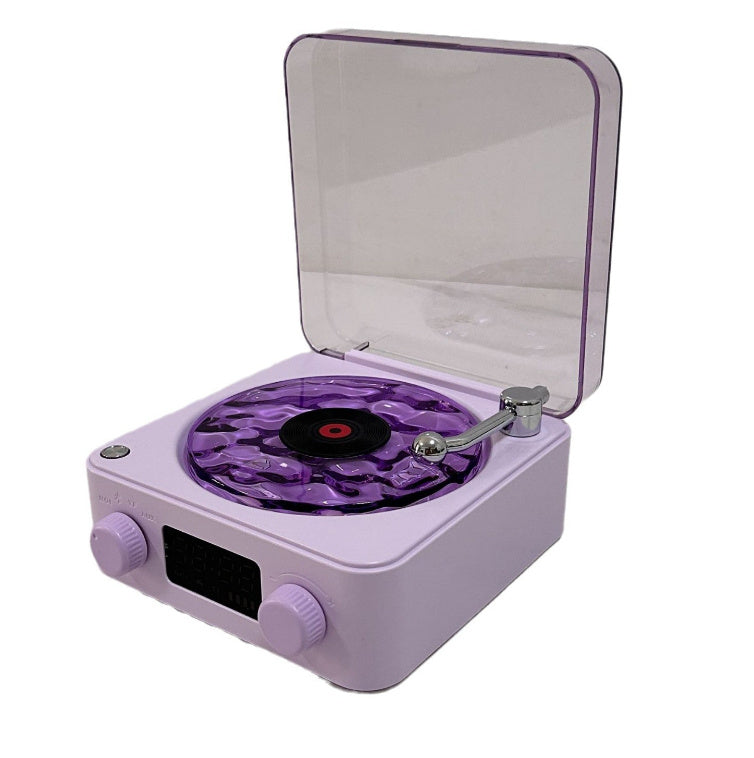 Retro Turntable Speaker Wireless Bluetooth-compatible 5.0 Vinyl Record Player Stereo Sound