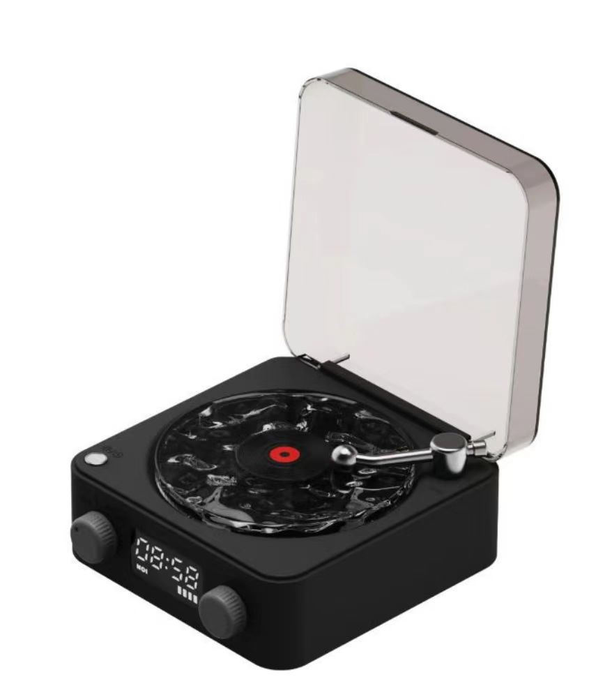 Retro Turntable Speaker Wireless Bluetooth-compatible 5.0 Vinyl Record Player Stereo Sound