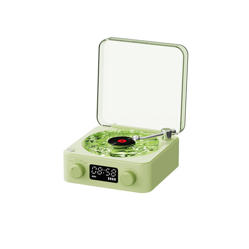 Retro Turntable Speaker Wireless Bluetooth-compatible 5.0 Vinyl Record Player Stereo Sound