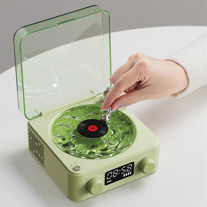 Retro Turntable Speaker Wireless Bluetooth-compatible 5.0 Vinyl Record Player Stereo Sound
